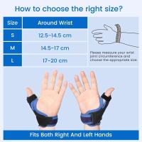 Tendinitis Velpueu cirugía ortopédica ratón mano pulgar soporte férula, ligera y transpirable, adecuada para ambas manos - details 10