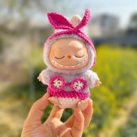 Traje de baño de flores tejidas a mano con gancho a mano para muñecas Labubu - details 1