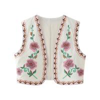 BUNO-2025 primavera nueva ropa de mujer estilo europeo chaleco con apertura bordada prendas de vestir exteriores de moda de China gran cantidad al por mayor. - details 1