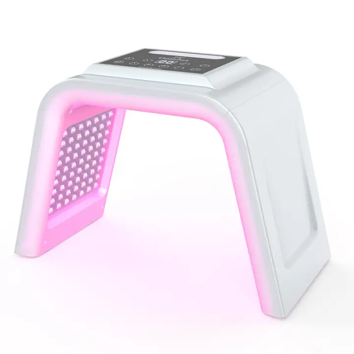 PULVERIZADOR frío para cuidado de la piel, máquina de belleza con luz Led, máscara Facial, Spa, terapia Pdt, rejuvenecimiento de la piel, eliminador de acné, 7 colores - 1