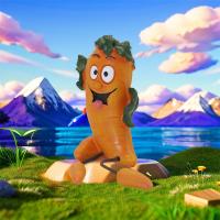 Figura de frutas y verduras de dibujos animados, brócoli, patatas, artesanías de resina, zanahorias, adornos de escritorio, artesanía, estatua de verdura bonita, regalo - details 5