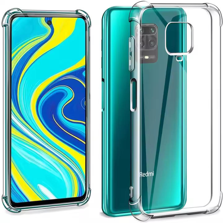 Airbag grueso a prueba de golpes TPU funda transparente para Xiaomi Redmi Note 9 9s Note9 Pro fundas de silicona transparente suave - 1