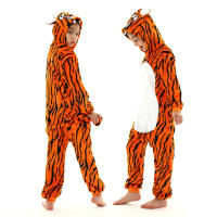 Pijama de dinosaurio Kigurumi para bebé y niño, ropa de franela con dibujos de animales rojos, unicornio, Invierno - details 12