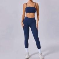 Conjunto Gym 2024, Entrenamiento Deportivo Mujer Yoga Vestido Azul, Café, Azul Marino, Negro, Nuevo - details 14