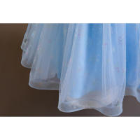 Vestido de malla largo con lentejuelas para niñas, estilo princesa, para presentaciones de piano. - details 9