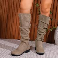 Botas largas informales para mujer, zapatos planos a la moda - details 4