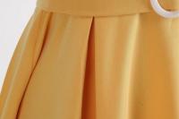 Vestido Retro de Cintura Alta con Botones de Frente Vestido de Swing Elegante para Mujeres - details 9