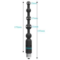 Vibrador Anal con cuentas largas, juguetes sexuales para mujeres y hombres, masajeador de próstata, producto para adultos, tapón Anal de silicona, estimulación del punto G - details 2