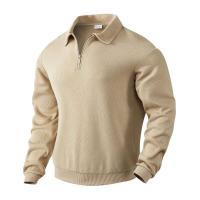 24 polos informales sueltos de manga larga con cuellos y cremalleras, adecuados para la moda masculina transfronteriza en otoño - details 30