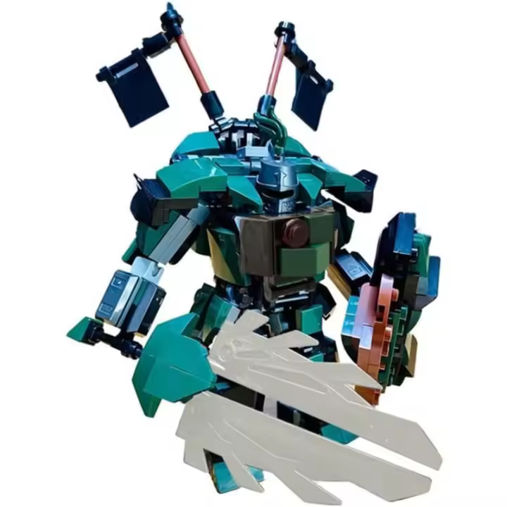Juego de bloques de construcción de personajes de juego, kit de construcción de modelos 3D, modelo de robot de figura de acción, juego de ladrillos de monstruo creativo, decoraciones de escritorio de colección para adultos (483 piezas) - 1