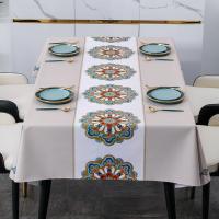 Mantel rectangular de PVC para mesa, impermeable, resistente al desgaste, estampado Floral, 4/6/8 plazas - details 12