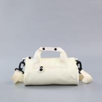Bolsa de gimnasio cilíndrica de un hombro para mujer, bolso cruzado de nailon de Color sólido, gran capacidad, impermeable, bolsa de almacenamiento para Fitness y Yoga, deportes - details 5