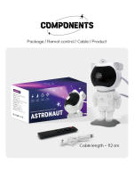 Galaxy Night Light Star Projector, Astronaut Starry Nebula LED Ceiling Lamp with Timer and Remote Control, Gift for Kids and Adults for Bedroom, Christmas, Birthday, Valentine's Day - details 9