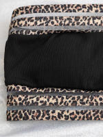 Traje de baño de 2 piezas para mujer, bañador de cintura alta con Control de barriga y estampado de leopardo, conjunto de Bikini con curvas, ropa de baño 2023 - details 5