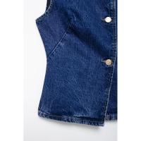 Conjunto de dos piezas para mujer Denim st, mangas con cuello en V, pantalones vaqueros largos informales elegantes para mujer - details 6