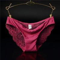 Bragas sexis de encaje para mujer, bragas transpirables de algodón sin costuras, calzoncillos transparentes para niñas, ropa interior de marca de talla grande, 1 pieza - details 16