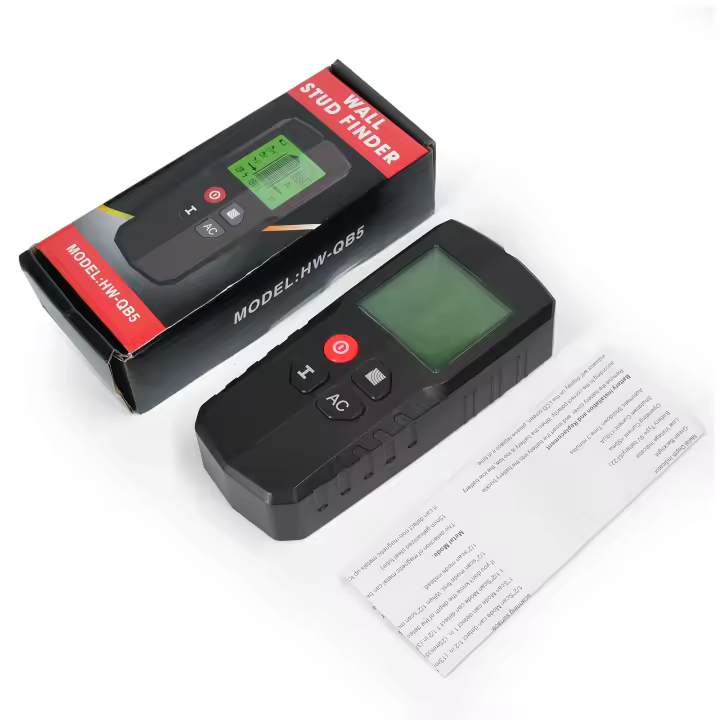 Escáner de pared buscador de tachuelas con retroiluminación y alarma de Audio, Sensor de tachuelas, buscador de haz para madera, alambre de CA, herramienta de posicionamiento de decodificación de Metal - 1