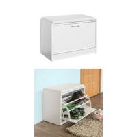 Organizador de Zapatos de Asiento Estrecho Blanco 60x26x46cm 1 Hebilla Para Zapatos con Entrada - details 25