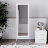 Espejo Rectangular de Longitud Completa, de pie, de Madera, Giratorio, para Dormitorio, Pasillo, cómoda, Color Negro - details 20