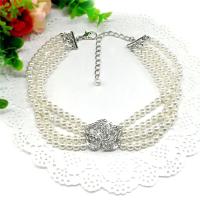 Collar de perlas con diamantes de imitación para perro, joyería de moda para cachorro y gato, Rosa Artificial, accesorios para mascotas - details 9