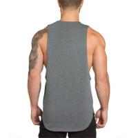 Camisetas sin mangas de Fitness para hombre, ropa de gimnasio, culturismo, entrenamiento, chaleco de algodón, informal, transparente - details 6