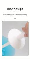 Juego De Escobilla Para Inodoro Deluxe Con Manija Extra-Longa Cabeza Flexible Diseño Sin Esquinas Muertas Para Limpieza Eficiente Del Baño - details 6