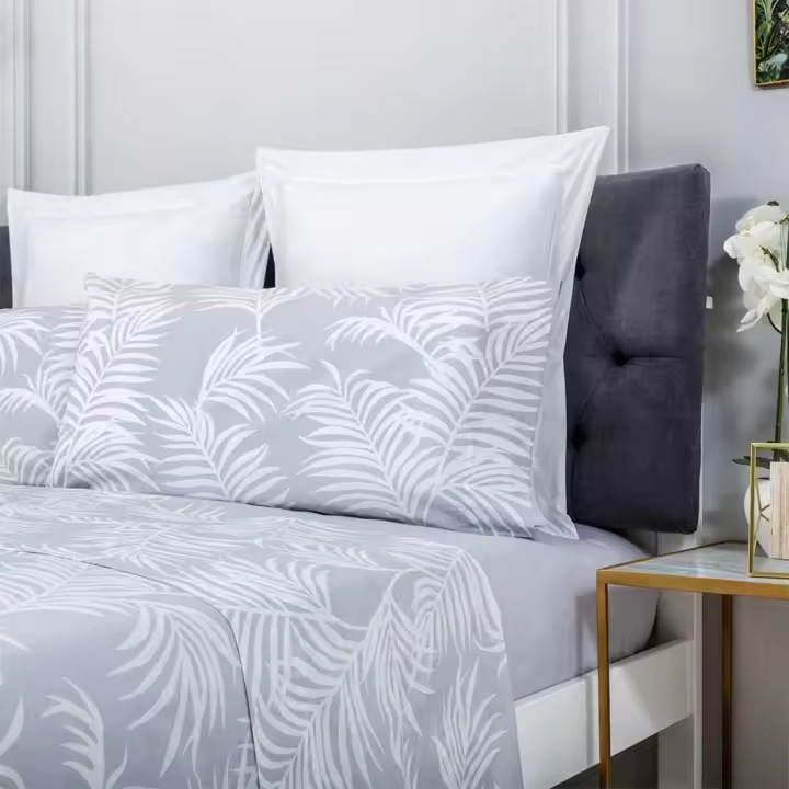 150 X 190X200 CM Gris Cama de Fundas de Almohada sábana Bajera Ajustable 1 - 1