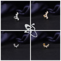 ZS 1 pieza de Color dorado, 16G, acero inoxidable, Labret, Piercing para labio, hombres y mujeres, cristal CZ, cartílago de oreja, Tragus, hélice, Piercings con parte trasera plana - details 3