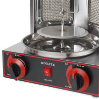 Parrilla Vertical de Gas LPG de 3000 W Acero Inoxidable, Giratoria Automática, Perfecta para Restaurante, Sala de Estar, Cocina - details 4