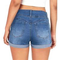 Nueva moda de verano para mujer, pantalones cortos de mezclilla elásticos con cinturilla - details 2