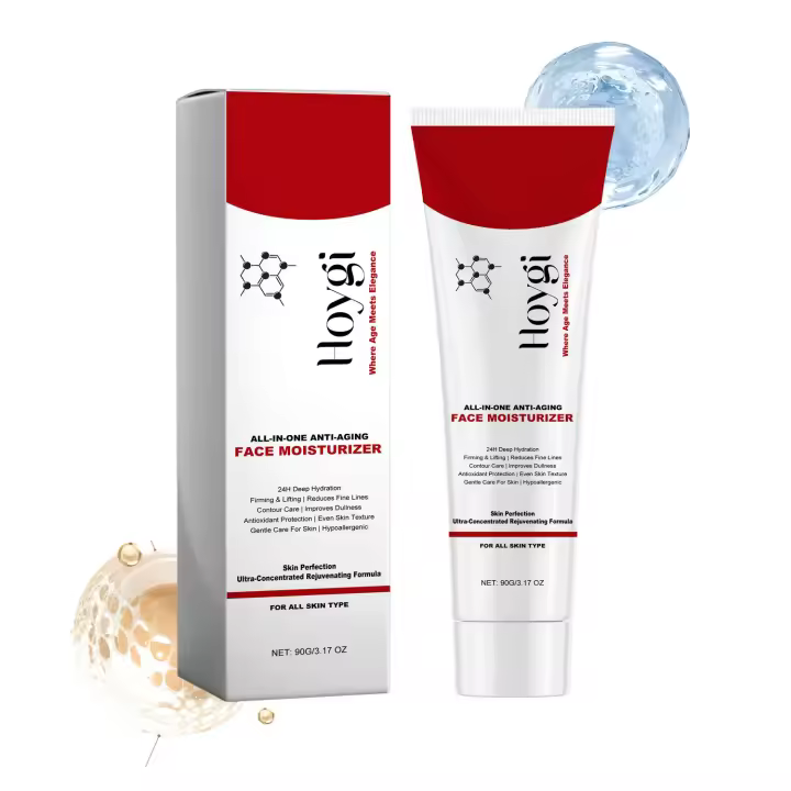 La crema para la piel con retinol es una crema facial suave, hidratante, tierna, humectante, delicada, brillante y bien cuidada. - 1