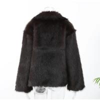 Abrigos de piel sintética esponjosos con solapa marrón Vintage para mujer, chaquetas gruesas y cálidas de manga larga, prendas de vestir informales de calle para invierno 2024 - details 20