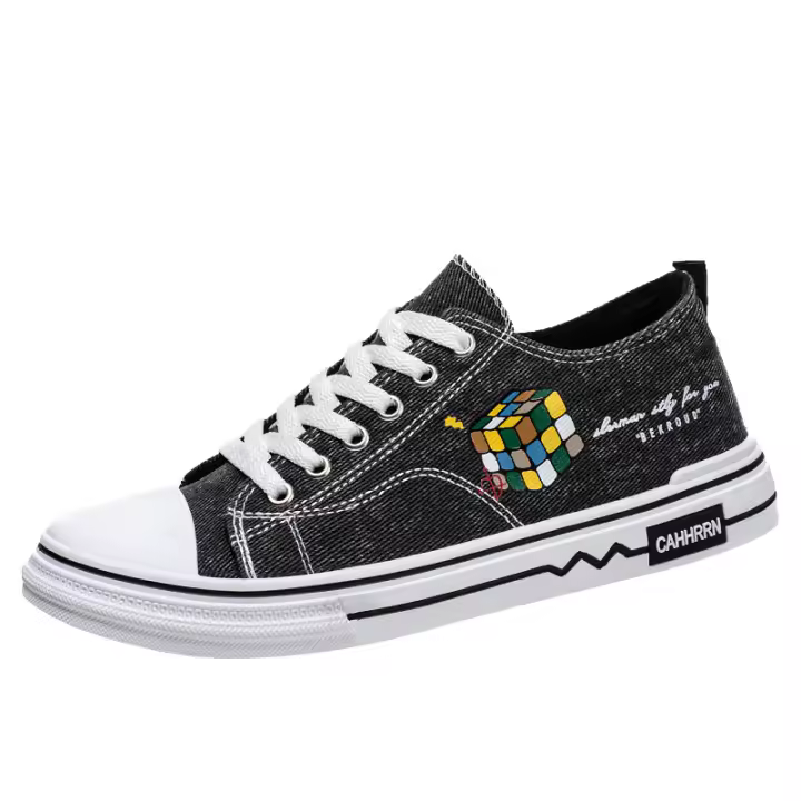 Zapatos de lona de verano 2025 para hombres Estilo versátil casual de Hong Kong Moda en tus pies - 1