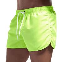 Pantalones cortos de natación para hombre, ropa interior de natación, pantalones cortos de secado rápido, traje de baño, cordón transpirable con bolsillos, surf de verano - details 7
