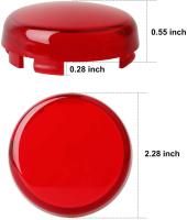 Luz de señal de giro trasera tipo bala, lente de cubierta roja Compatible con Harley Dyna Street Glide Road King - details 1
