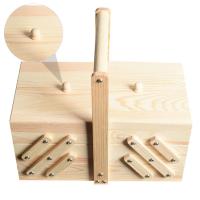 Caja de costura de madera, caja de almacenamiento de joyas, estuche organizador de cosméticos para el hogar - details 5