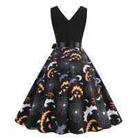 Vestido Impreso de Halloween para Mujer Abrigo y Cardigan de Moda - details 8