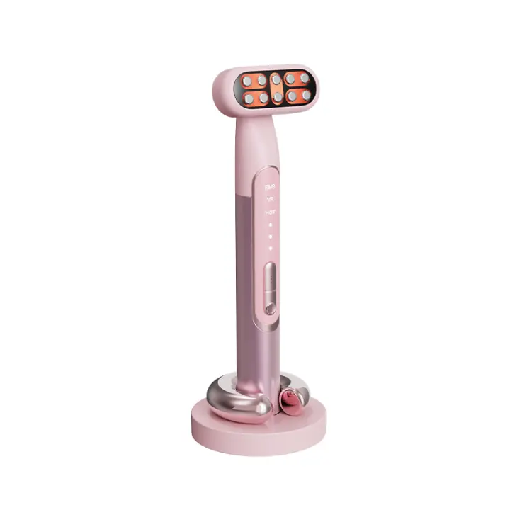 Varita eléctrica de estiramiento Facial para mujer, eliminador de arrugas, terapia de luz, masajeador Facial vibratorio - 1