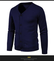 Cardigan de Moda para Hombres Abrigo de Punto de Manga Larga con Botones - details 11
