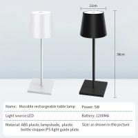 Lámpara de mesa LED recargable, Interruptor táctil, luz nocturna regulable en 3 colores, decoración creativa para Bar, Club, cena, iluminación ambiental - details 1
