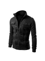 Sudadera casual con cremallera para hombre moderna y minimalista. - details 5