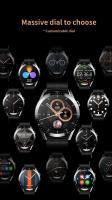 Reloj inteligente con pantalla completamente táctil de 1,32 pulgadas, oxígeno, presión arterial, prueba de frecuencia cardíaca, recordatorio de llamadas entrantes, IP67 - details 3