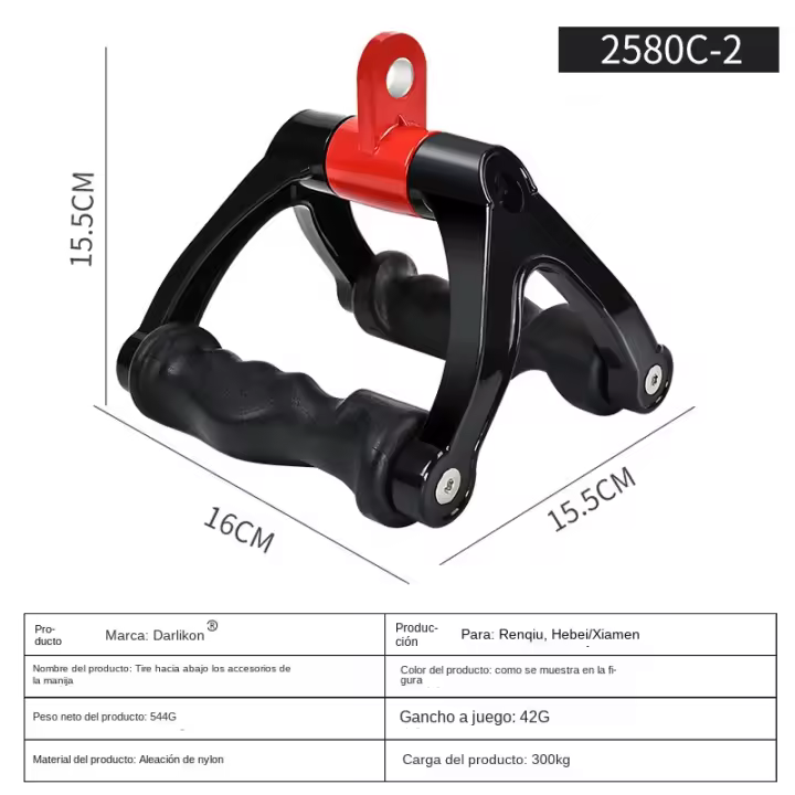 Manillar en forma de V Tirar hacia atrás Pájaro volador grande Equipo de gimnasio Accesorios Remo sentado Espalda Entrenamiento - 1
