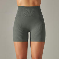 Hamidou-pantalones cortos deportivos de Yoga para mujer, mallas sin costuras para correr, ciclismo, cintura alta, entrenamiento, gimnasio, Verano - details 41