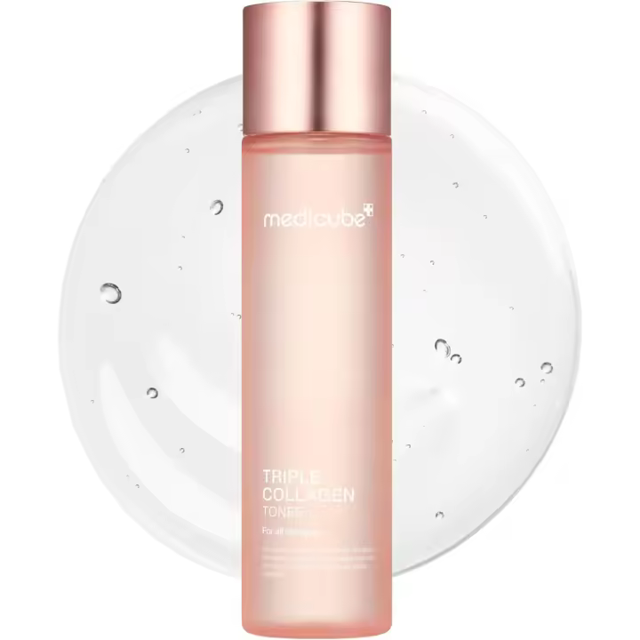 Medicube Triple Toner Hidrolizado, Atelo, Colágeno Soluble Hidratación Profunda y Piel Rechoncha - Fórmula de Absorción Rápida para Todo el Día - 1