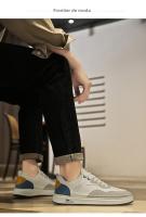 Nuevos Zapatos Deportivos Versátiles De Moda, Zapatos De Tablero Bajos De Cuero Casual Para Hombres - details 10