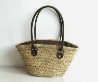 Artículos populares, bolsos de viaje de verano hechos a mano con hierba personalizada para mujer, bolso de vacaciones en la playa, bolso de mano con asa de Pu - details 7