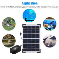 Bomba de aire para pecera oxigenador de energía Solar de 5W con batería de respaldo de 2400mAh 3 modos con 2 aireadores de pesca para estanque Solar Aiar Stone - details 1