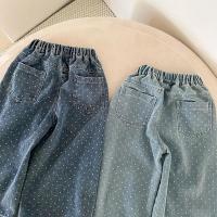 Pantalones Jeans para Niños Primavera Otoño Pantalones Largos con Cuadros para Niños y Niñas - details 6