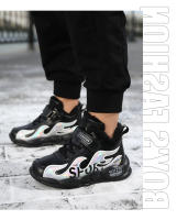 Zapatos deportivos de invierno para niños, zapatillas impermeables de cuero Pu para niños, zapatos antideslizantes para correr, botas cálidas de piel, zapatos de Trekking - details 24